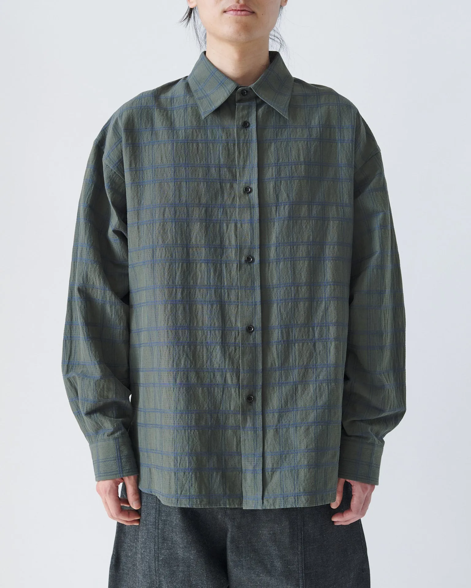 Chisholm Shirt - Harbour Grey Check sold by Sage Nation product image thumbnail 3