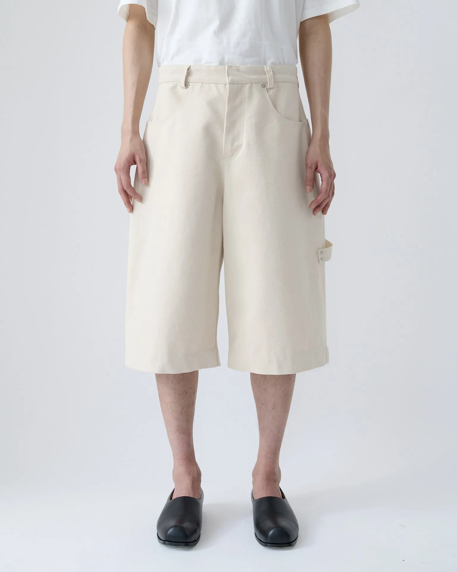 Painter Shorts - Ecru sold by Sage Nation product image thumbnail 3