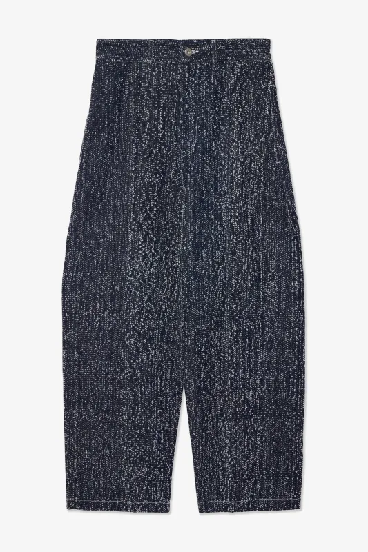 Welt Trouser Denim - Indigo Snow Nep sold by Sage Nation