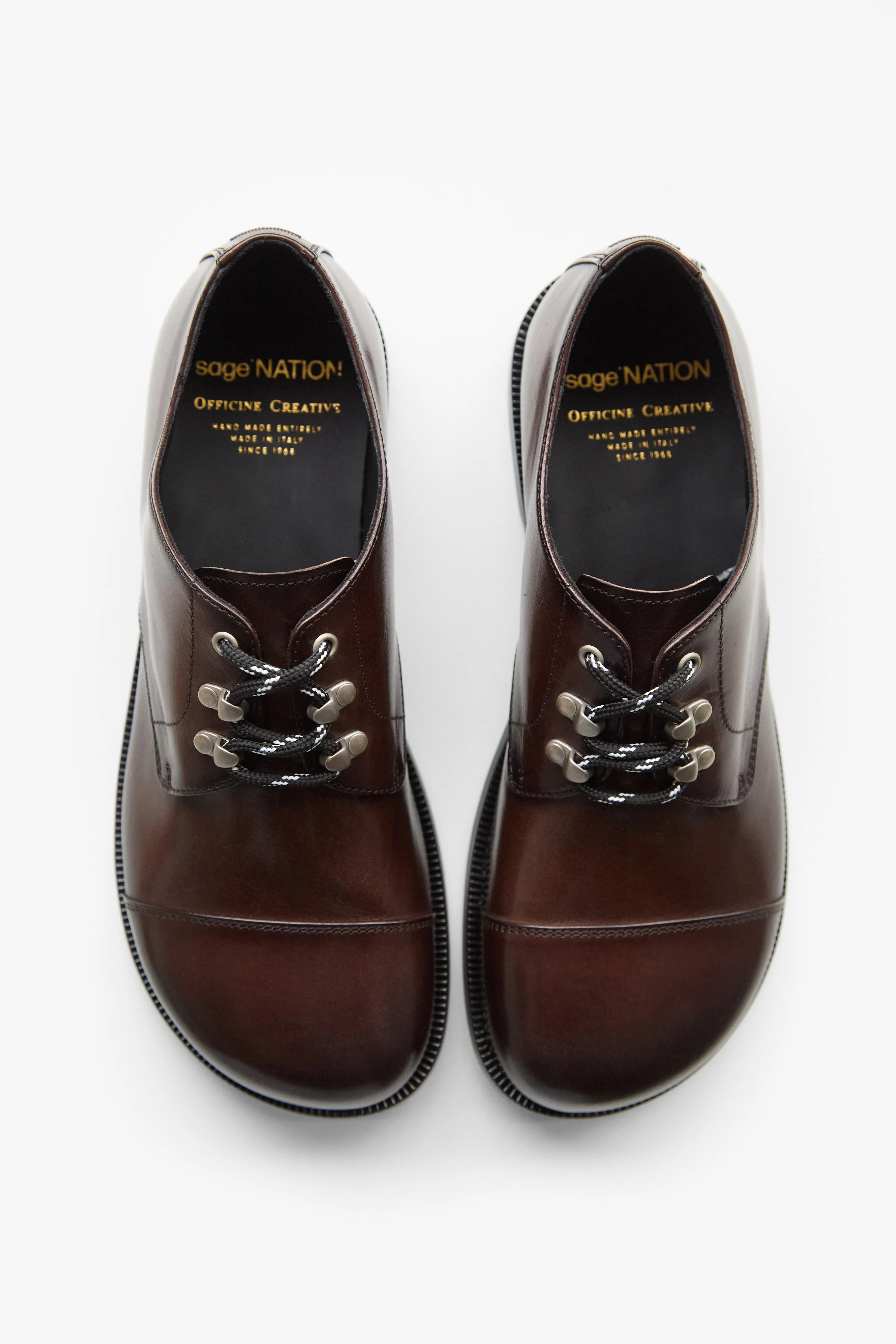 Gemstone 001, Leather Derby Shoes - Brown sold by Sage Nation product image thumbnail 5