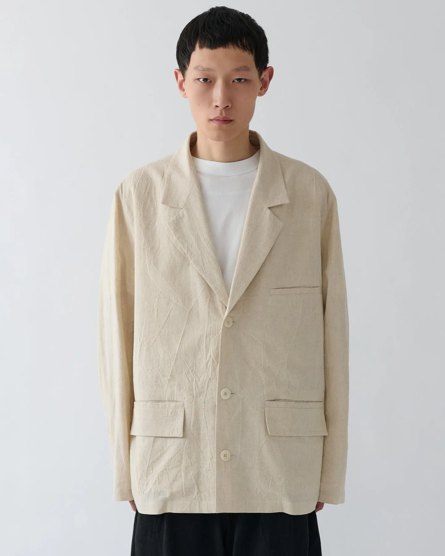 SS27 Osugi Blazer - Ecru sold by Sage Nation