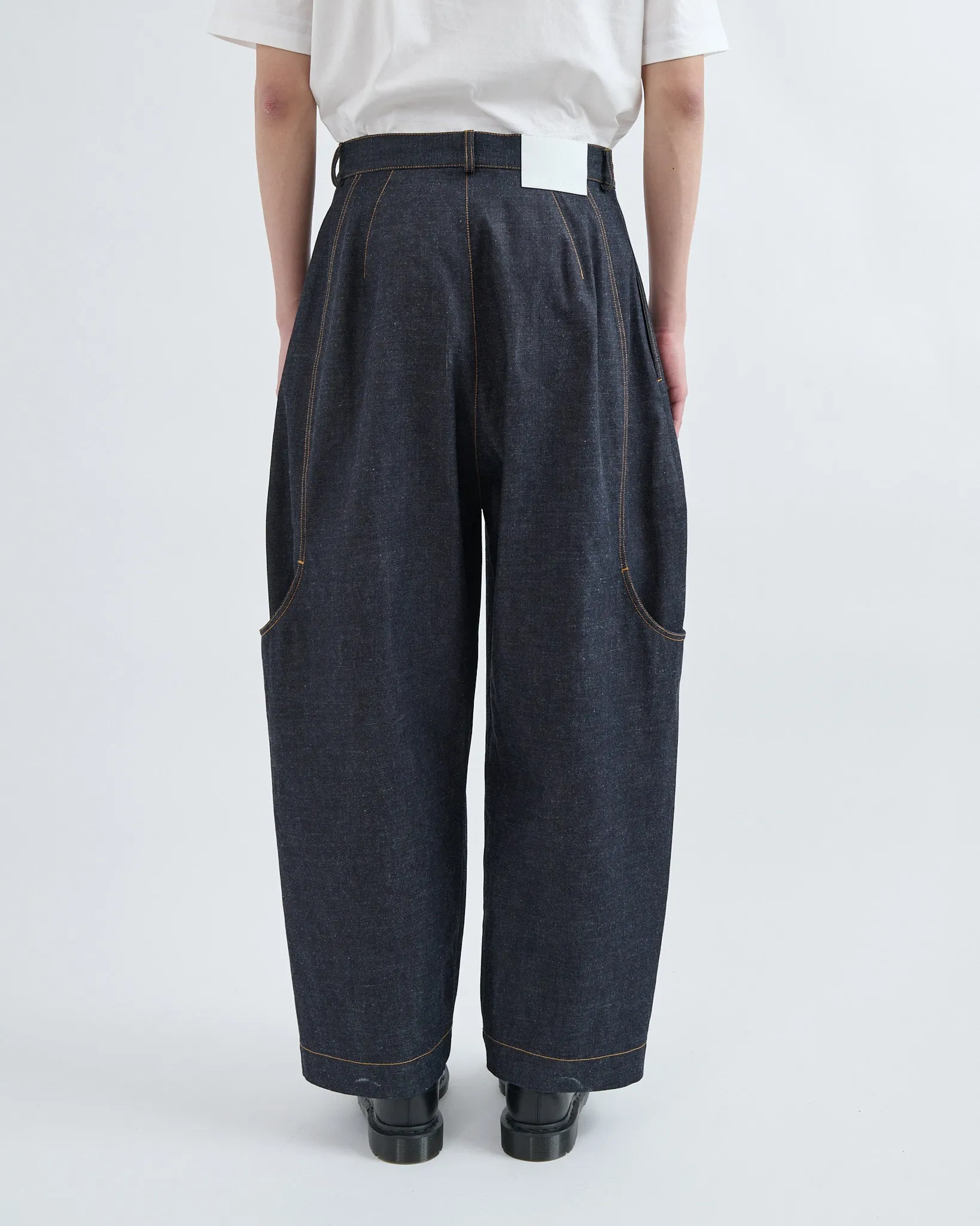 SS27 Malay Trouser Denim (Unisex) - Raw Indigo sold by Sage Nation product image thumbnail 4