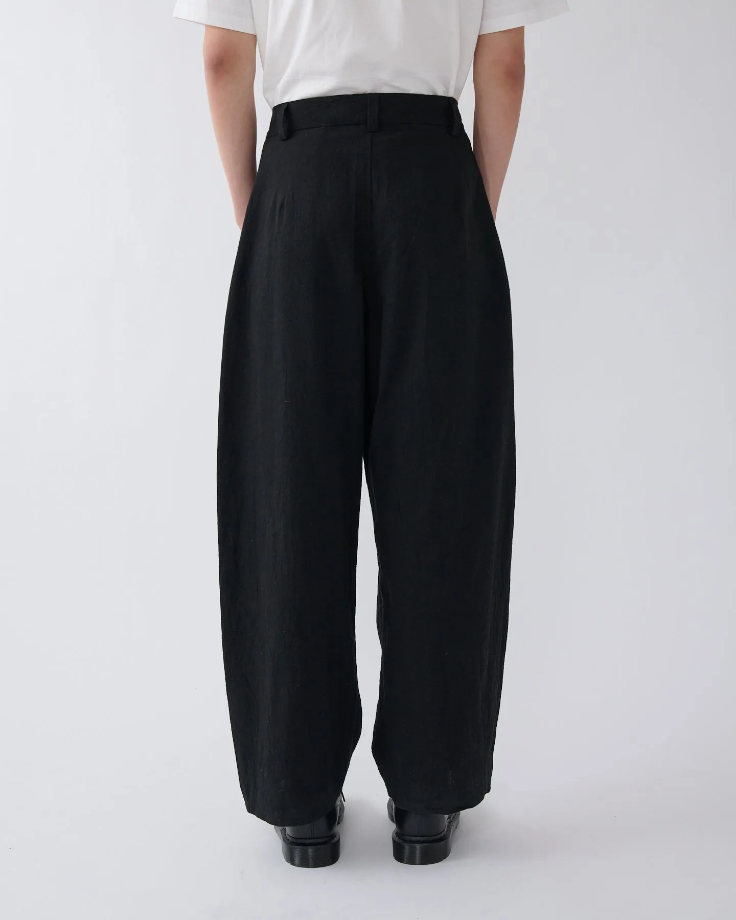 SS27 Newport Trouser Linen - Black sold by Sage Nation product image thumbnail 5
