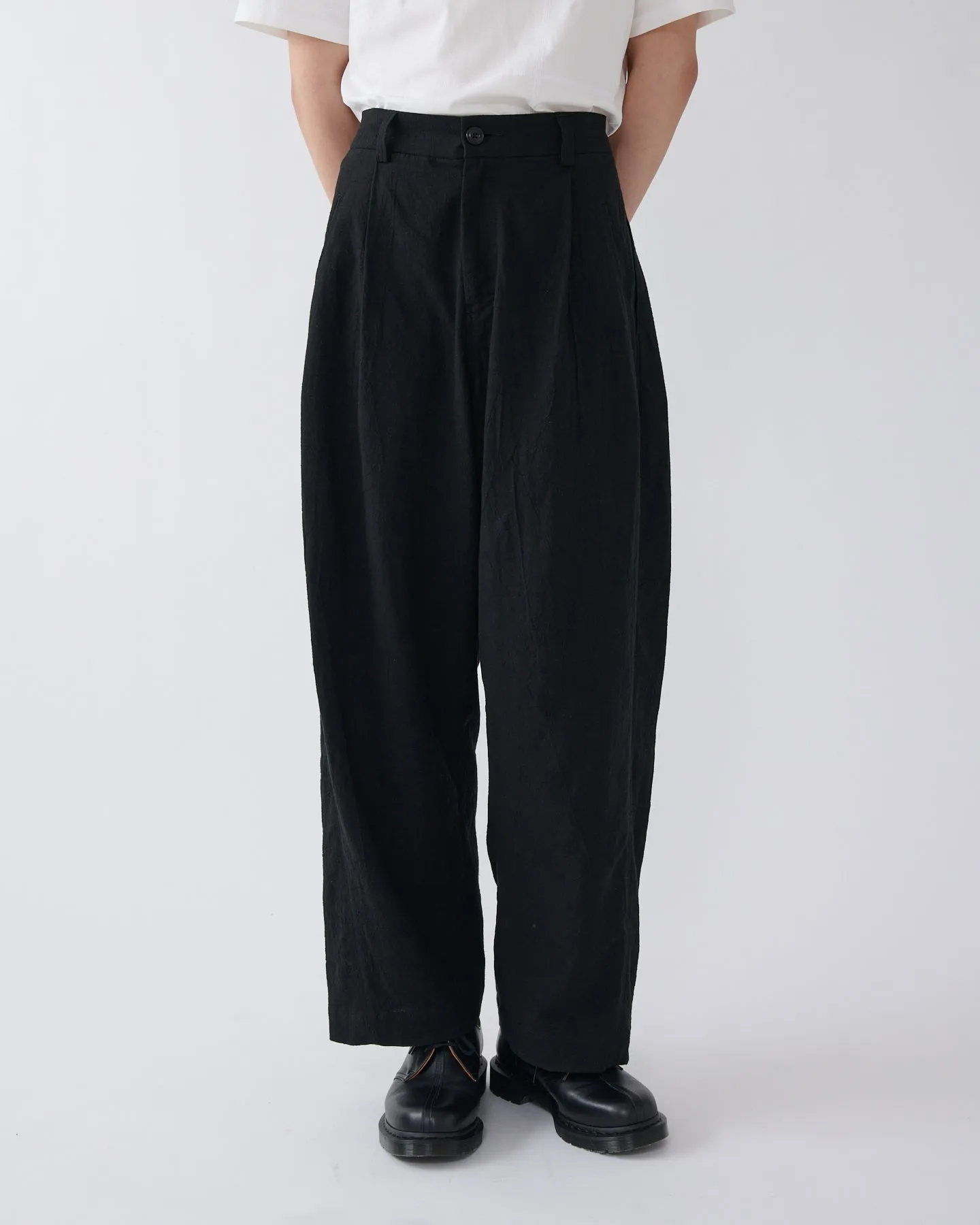 SS27 Newport Trouser Linen - Black sold by Sage Nation product image thumbnail 2