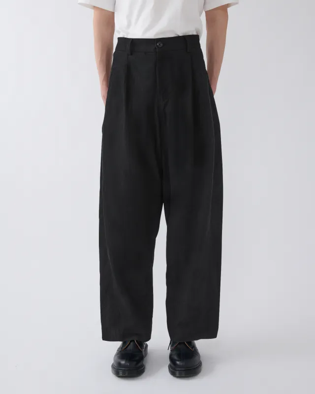 SS27 Newport Trouser Cotton - Black made by Sage Nation