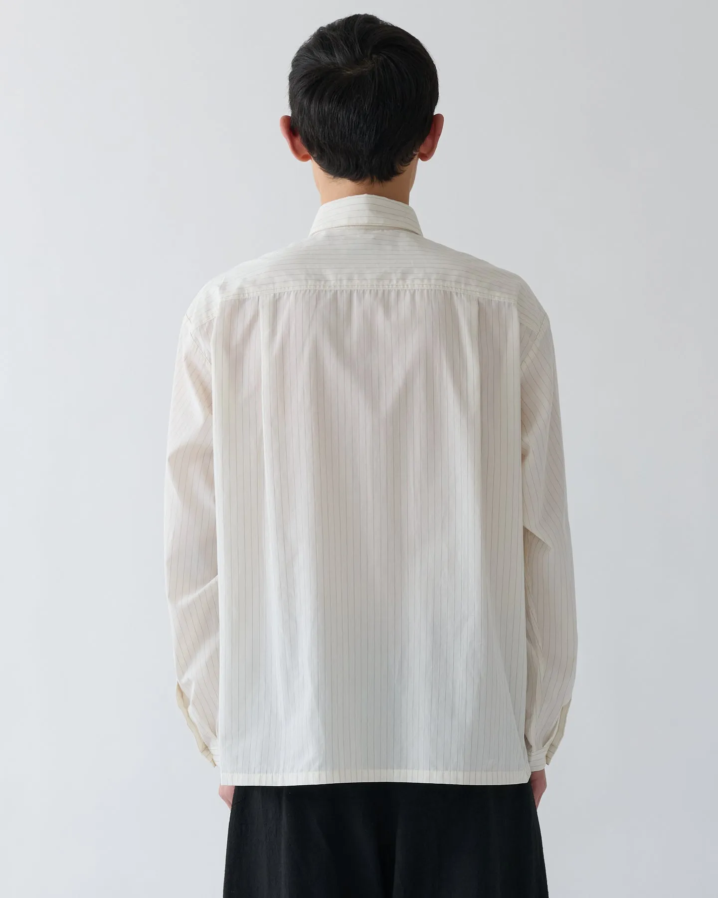 SS27 Grange Shirt - Off White Stripe sold by Sage Nation product image thumbnail 3