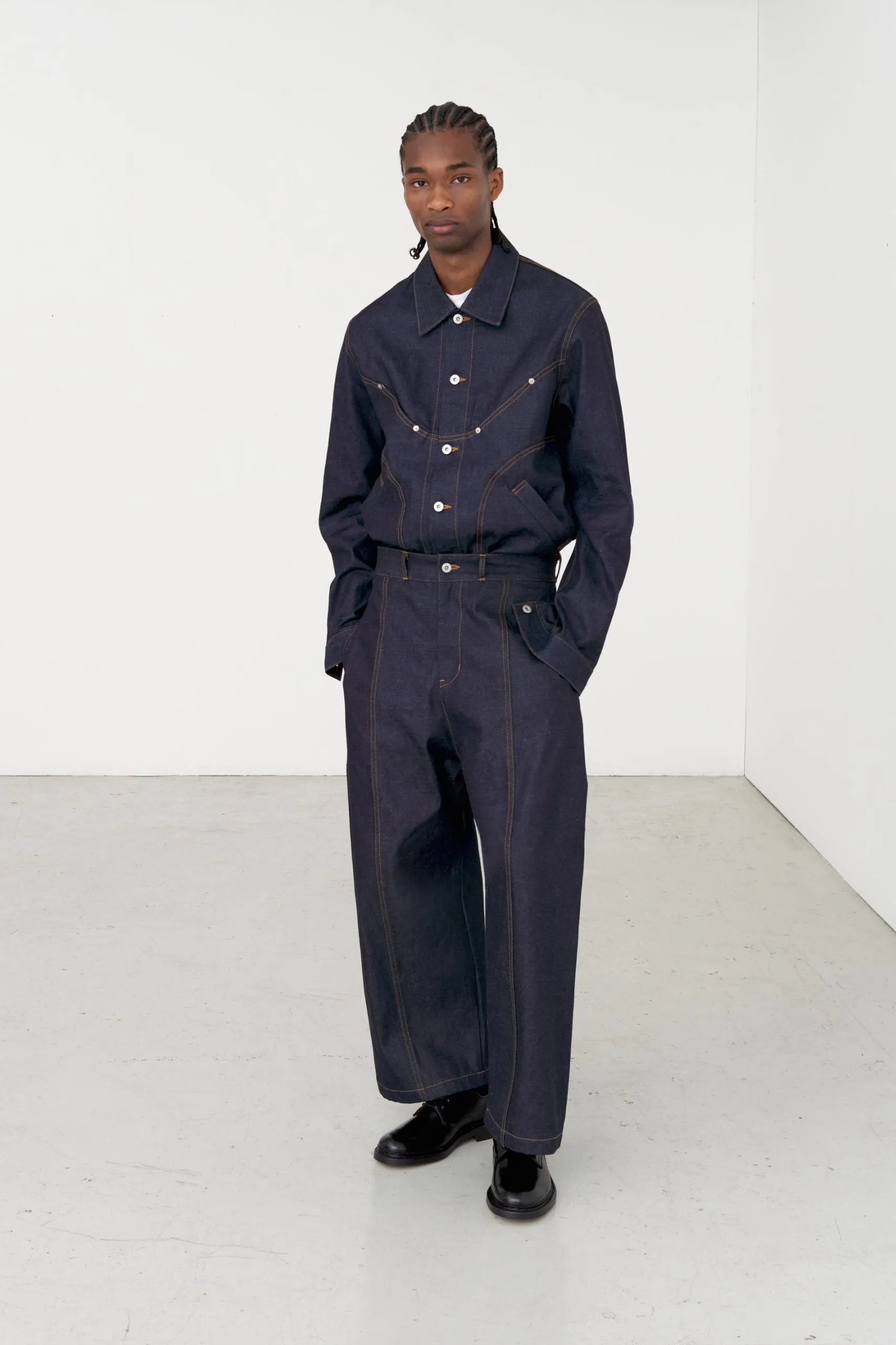 Denim Jiji Jacket - Raw Indigo sold by Sage Nation product image thumbnail 5