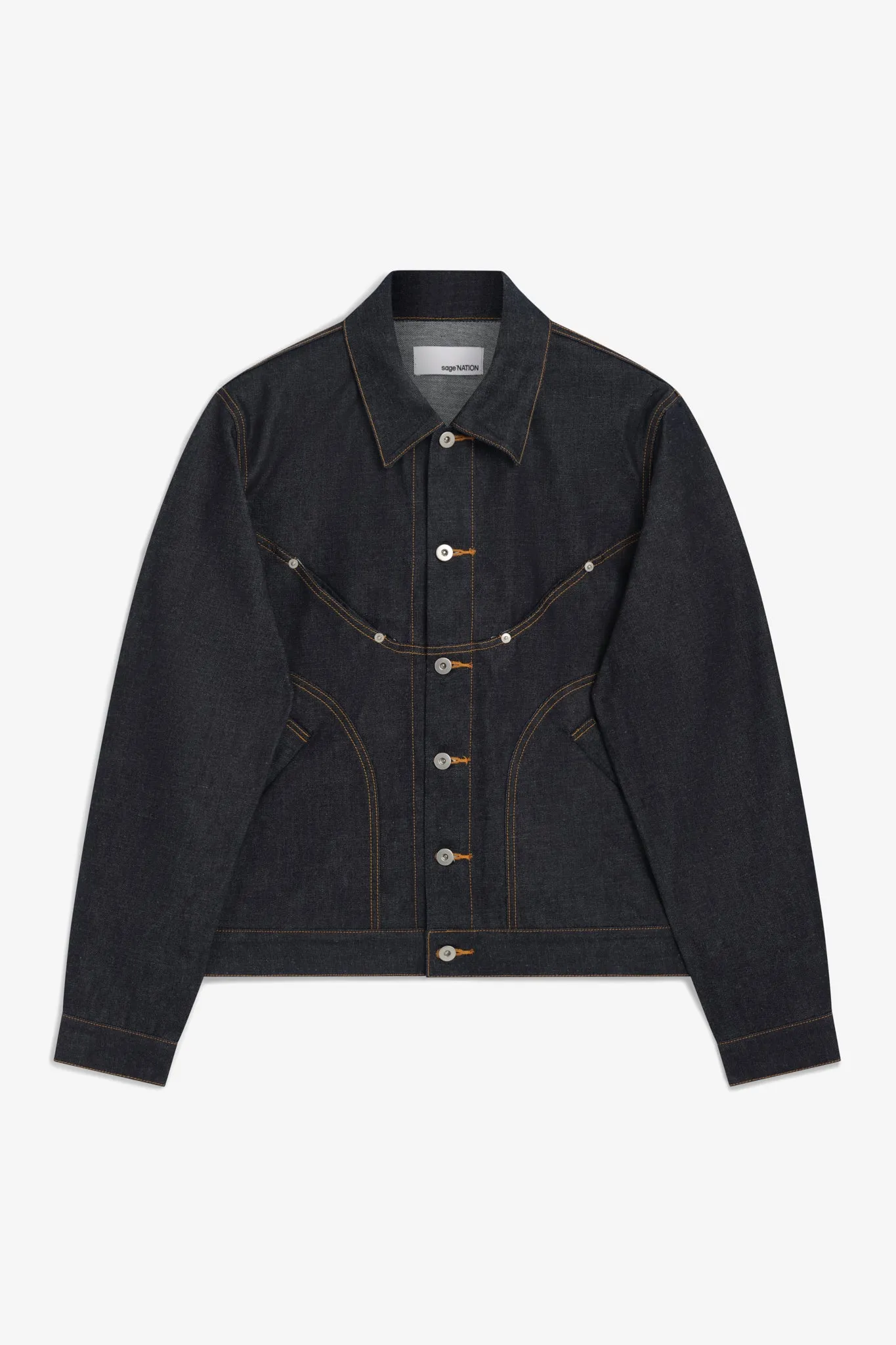 Denim Jiji Jacket - Raw Indigo sold by Sage Nation