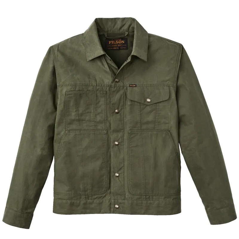Filson Ranger Dry Wax Short Cruiser Jacket made by Filson