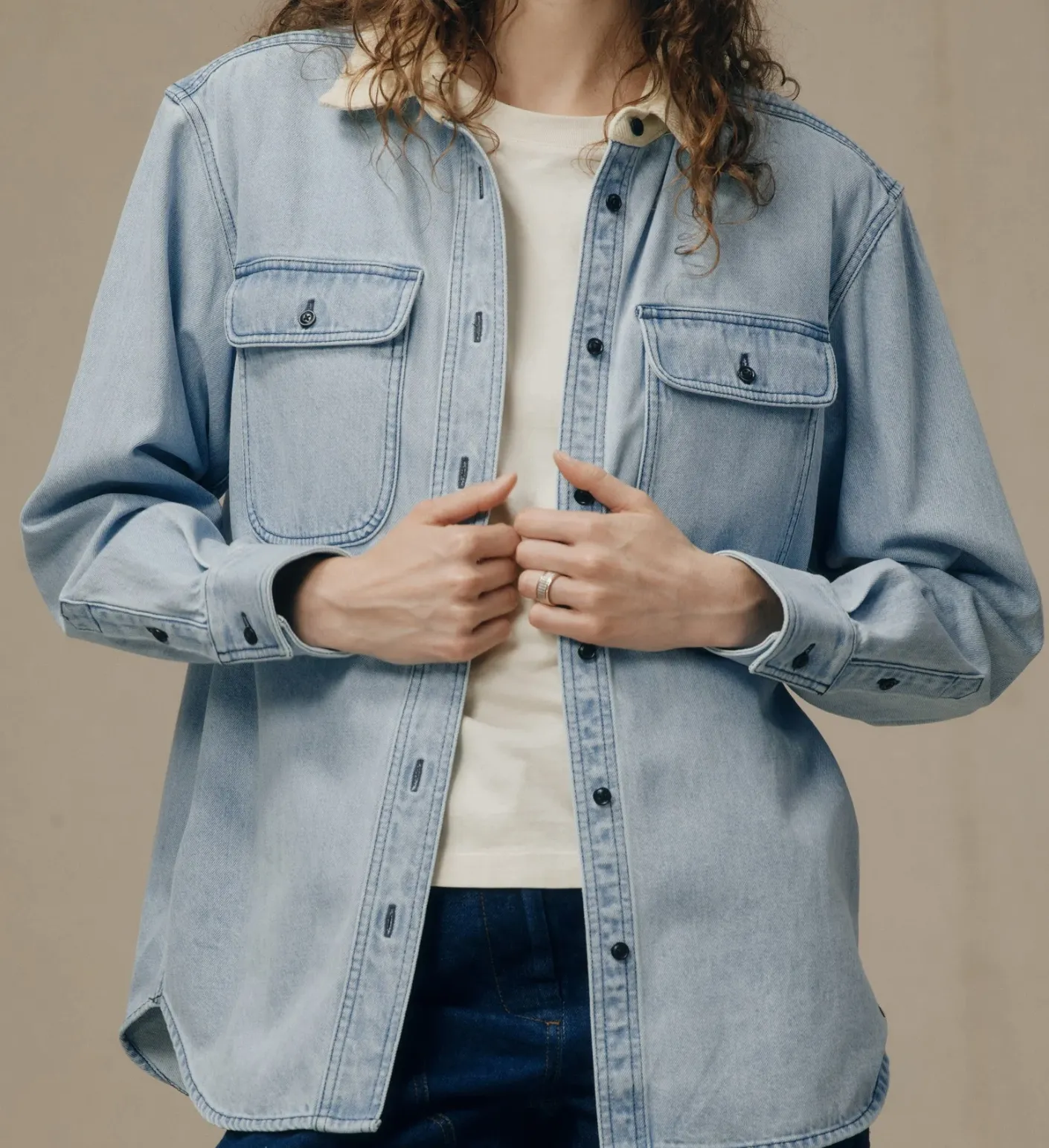 Filson Women's Denim Work Shirt sold by Old Souls NY product image thumbnail 3