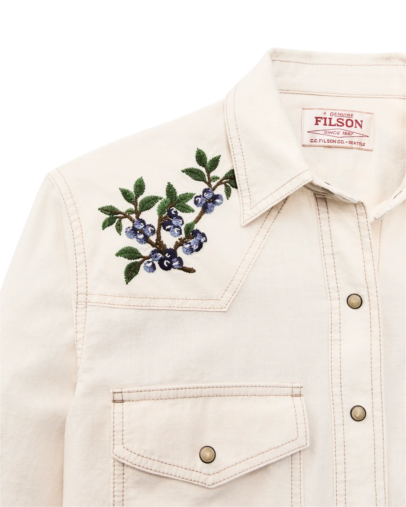 Filson Women's Embroidered Western Shirt sold by Old Souls NY product image thumbnail 5
