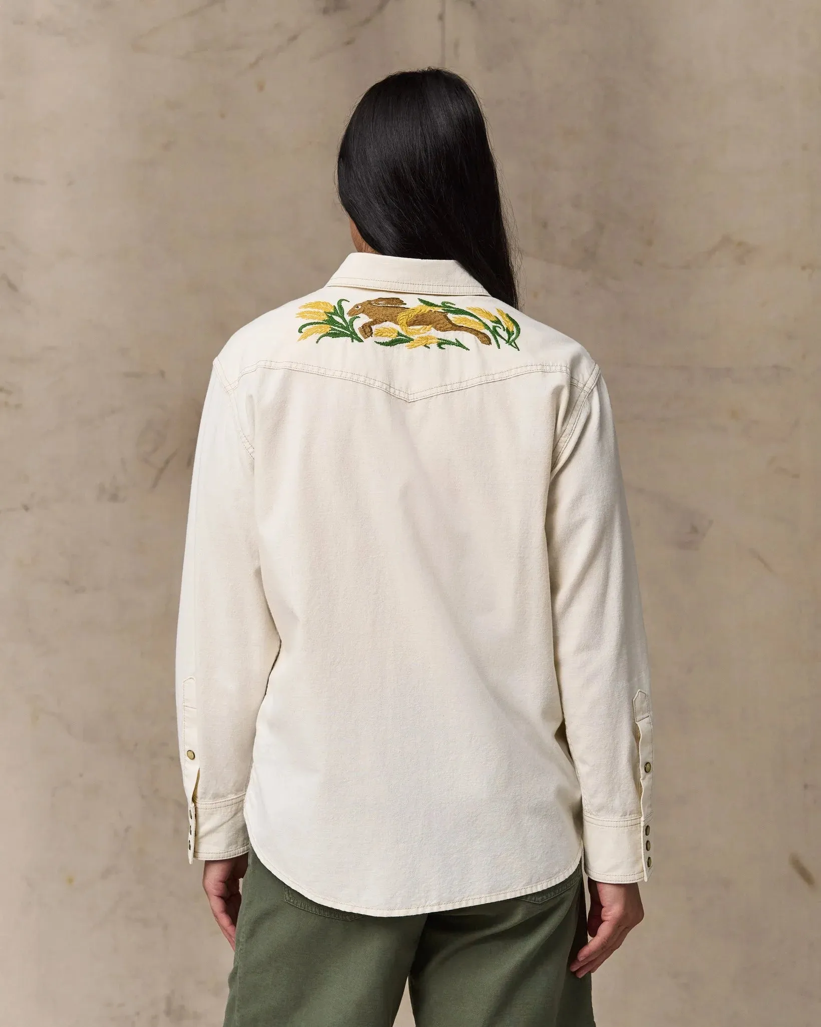 Filson Women's Embroidered Western Shirt sold by Old Souls NY product image thumbnail 3