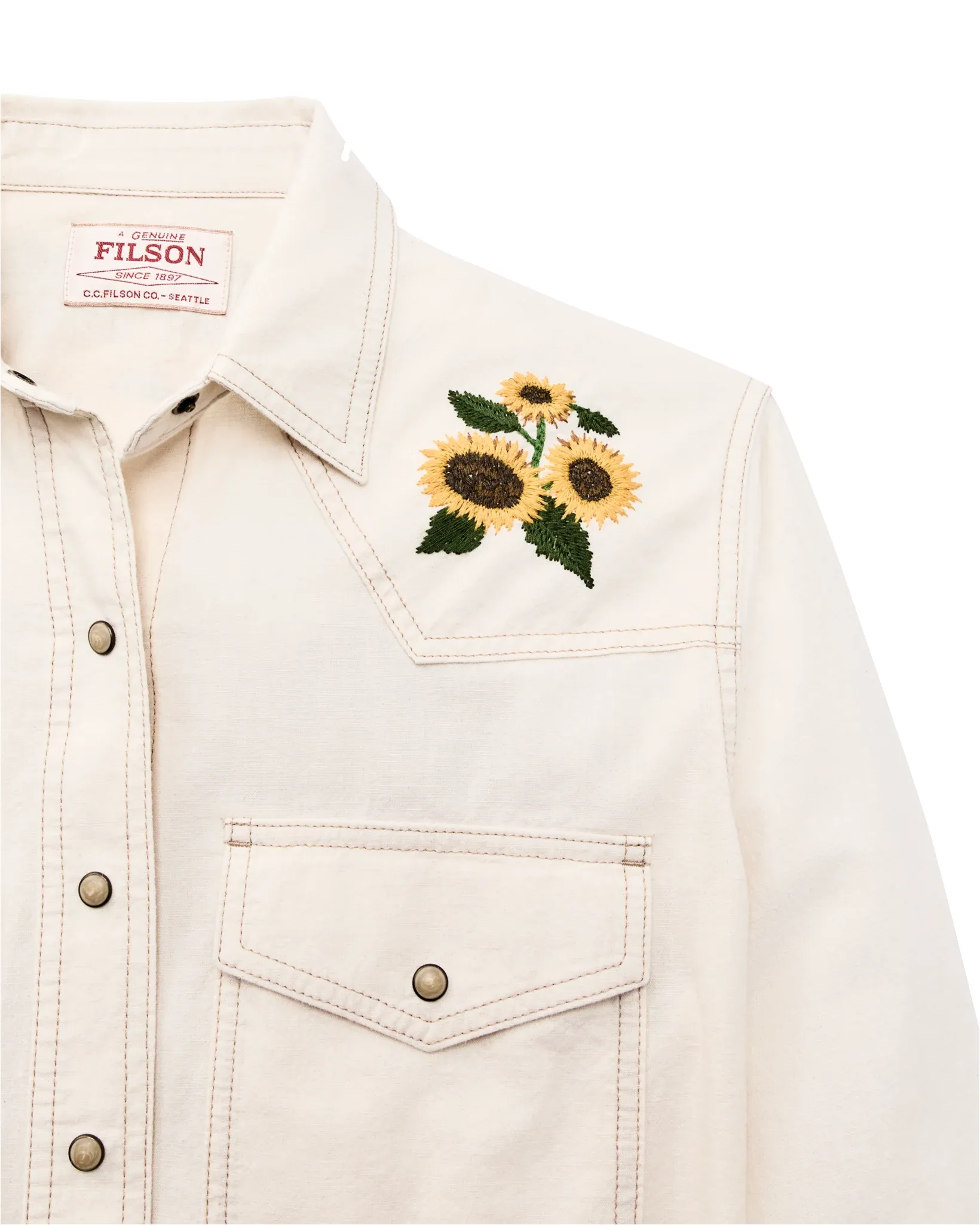 Filson Women's Embroidered Western Shirt sold by Old Souls NY product image thumbnail 4