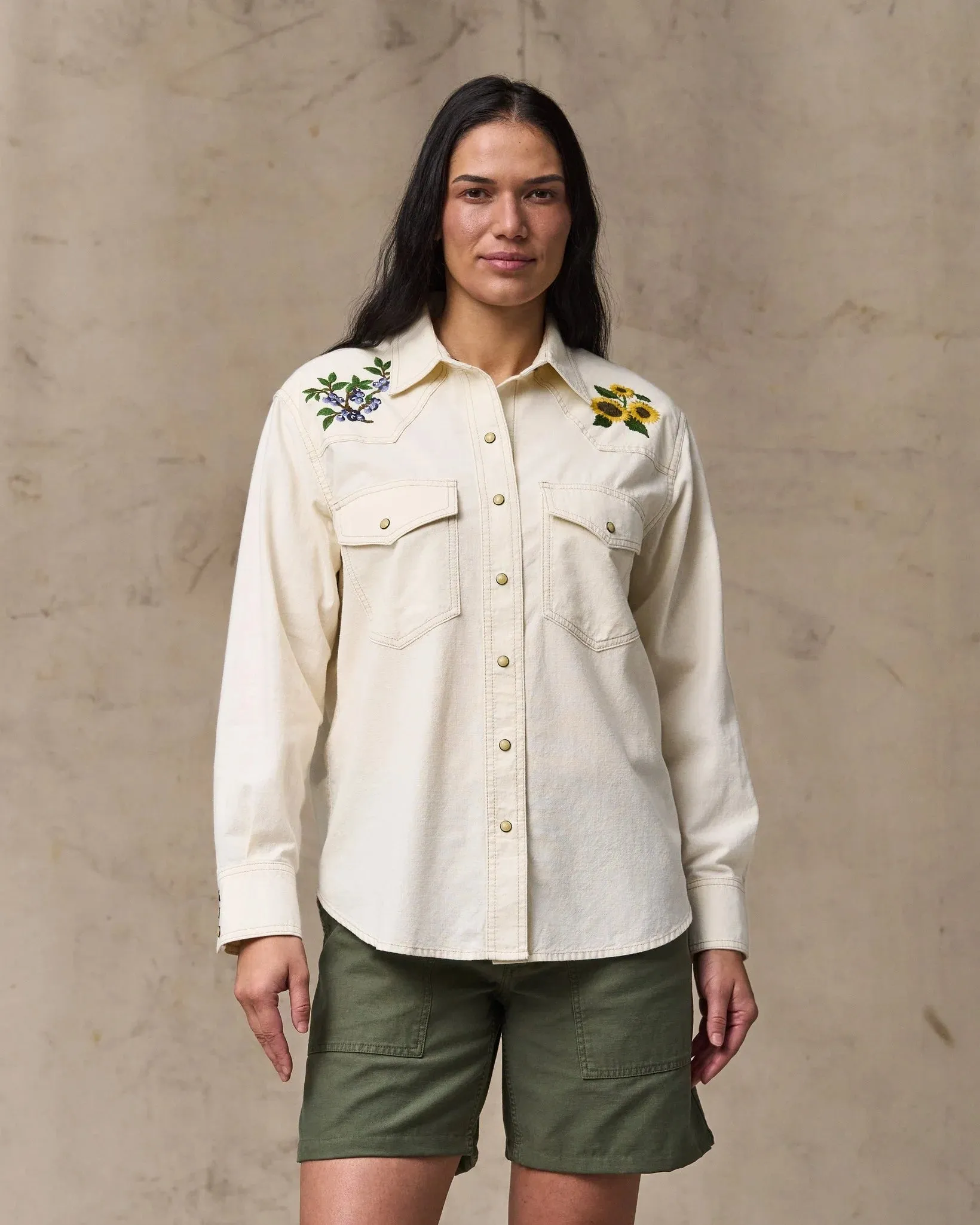 Filson Women's Embroidered Western Shirt sold by Old Souls NY product image thumbnail 2