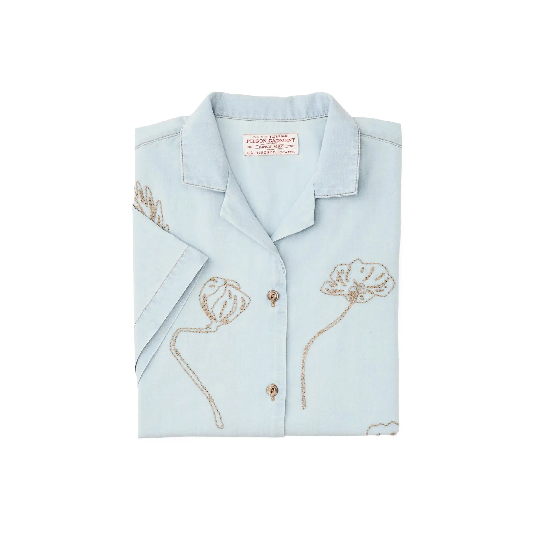 Filson Women's Short Sleeve Embroidered Camp Shirt sold by Old Souls NY product image thumbnail 5