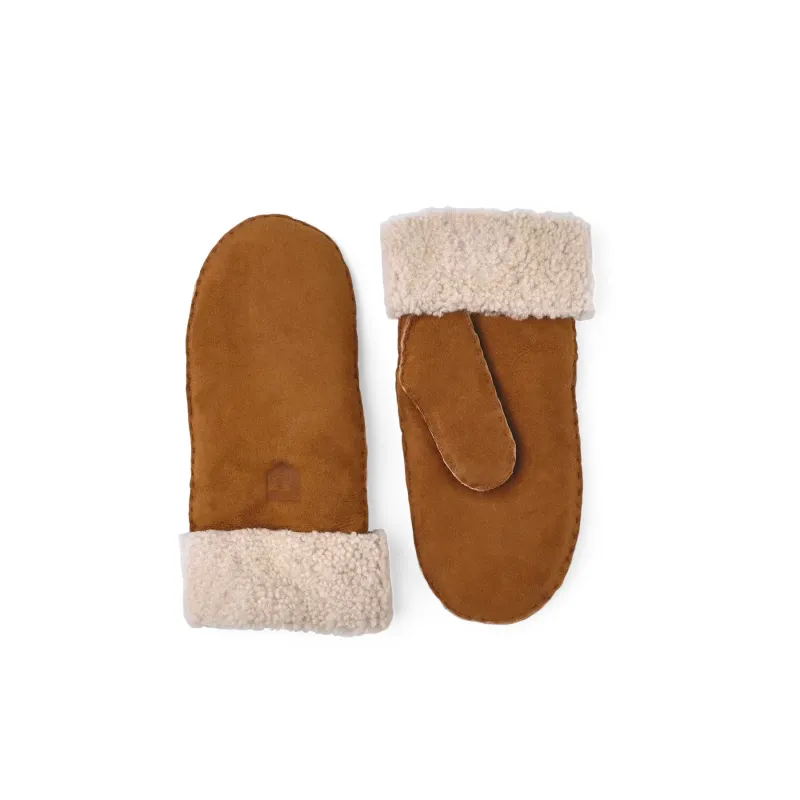 Hestra Women's Sheep Skin Mitten made by HESTRA