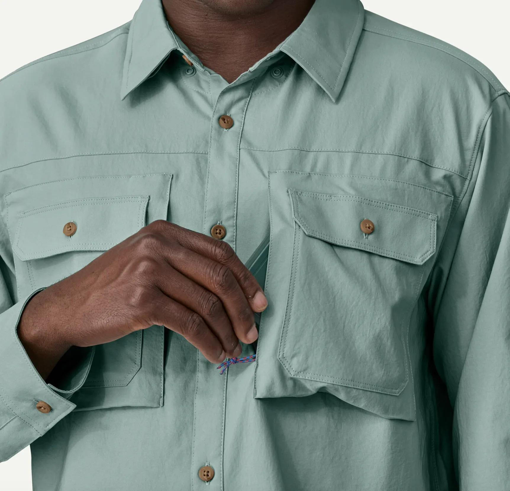 Patagonia M's L/S Self Guided Sun Shirt sold by Old Souls NY product image thumbnail 5