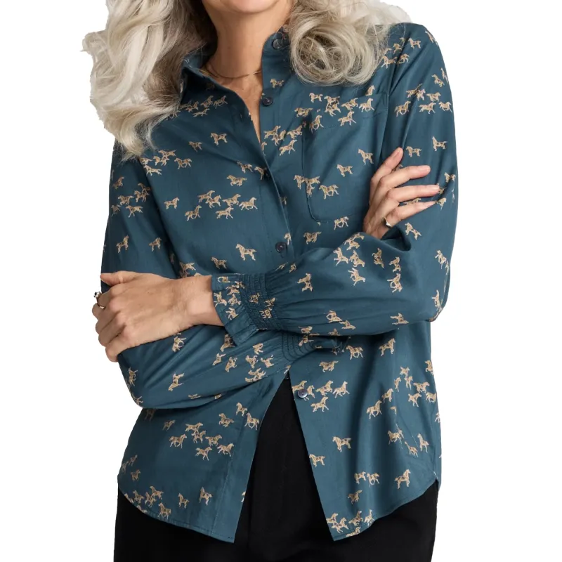 Pendleton W's Zoe Drapey Blouse made by Pendleton