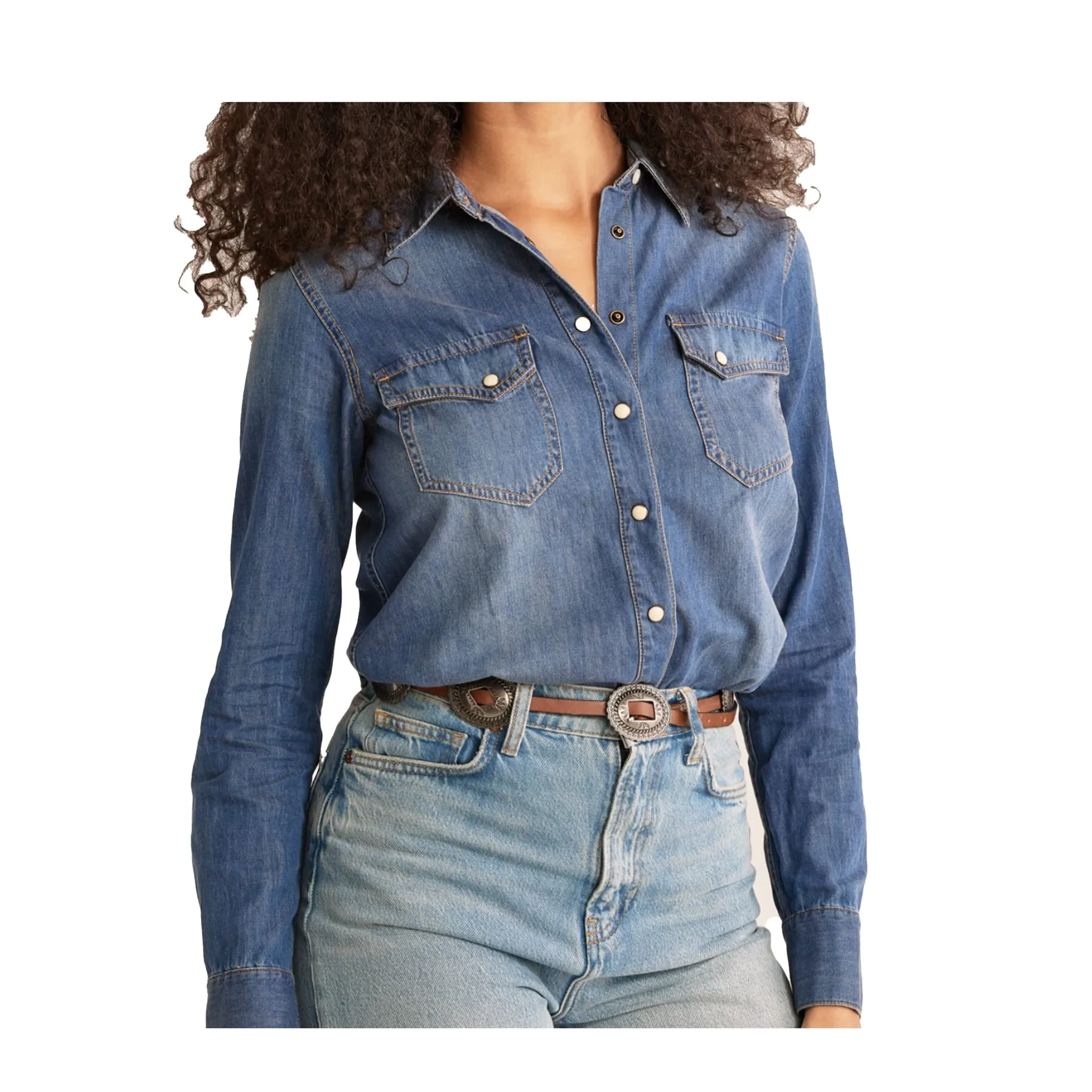 Pendleton Women's Chambray Gambler Shirt sold by Old Souls NY