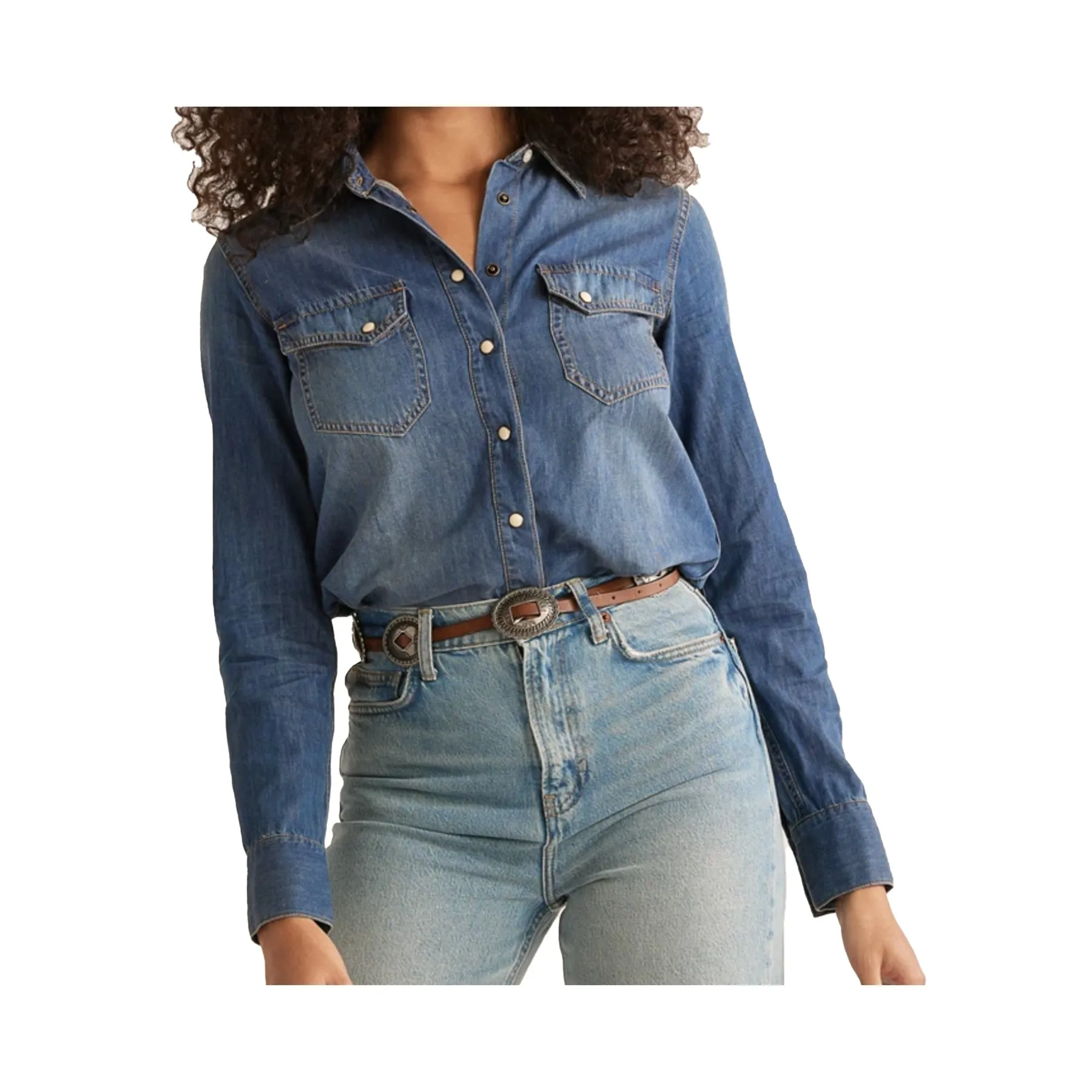 Pendleton Women's Chambray Gambler Shirt sold by Old Souls NY product image thumbnail 2