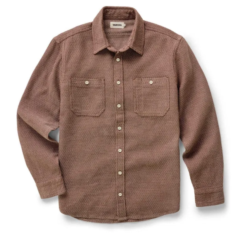 Taylor Stitch The Utility Shirt in Brick Sashiko made by Taylor Stitch