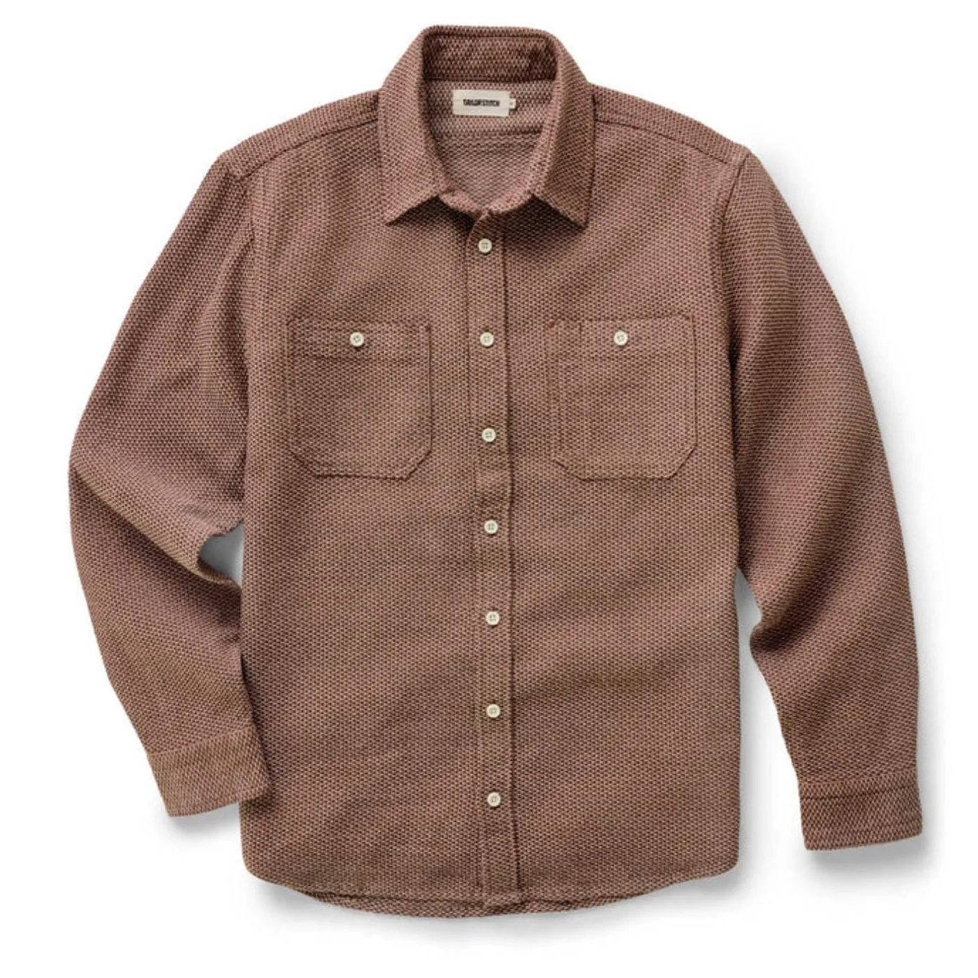 Taylor Stitch The Utility Shirt in Brick Sashiko sold by Old Souls NY