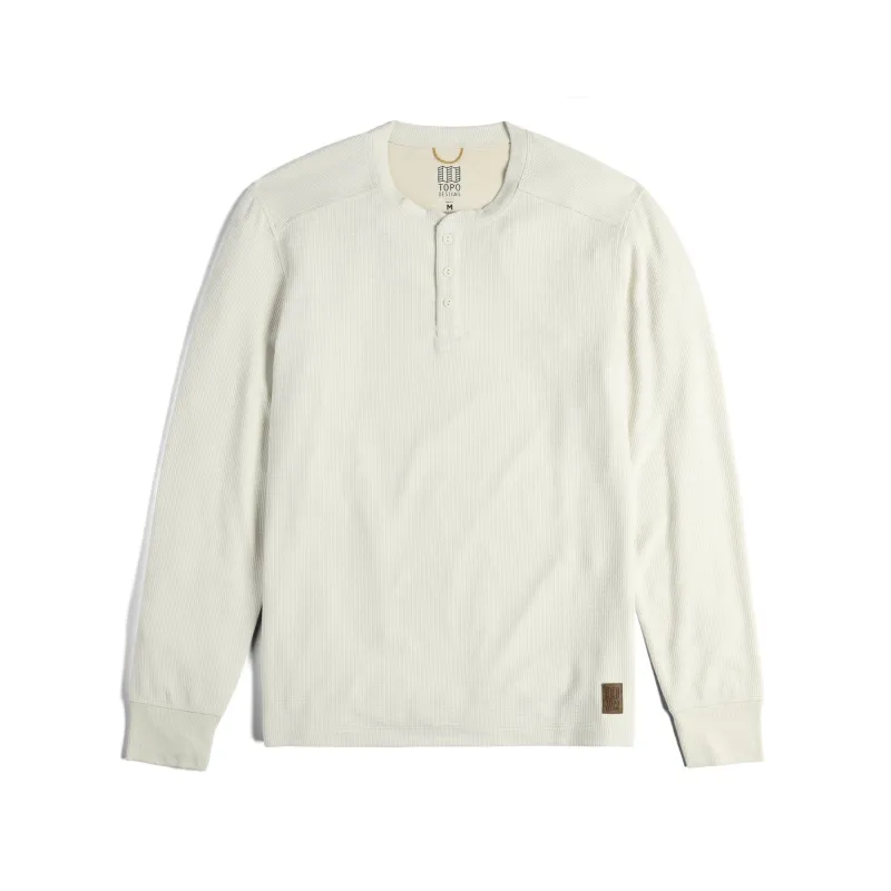 Topo Designs M's Global Waffle Henley made by TOPO DESIGNS