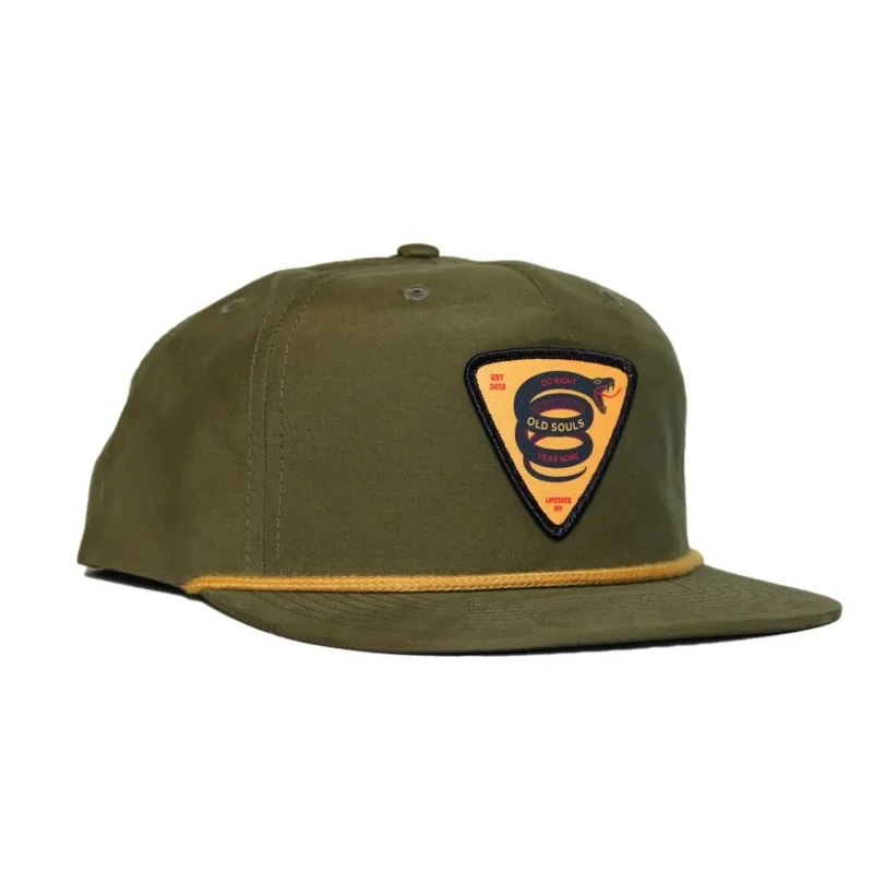 NEW Do Right Fear None Snake Cap - Loden Nylon made by Old Souls NY