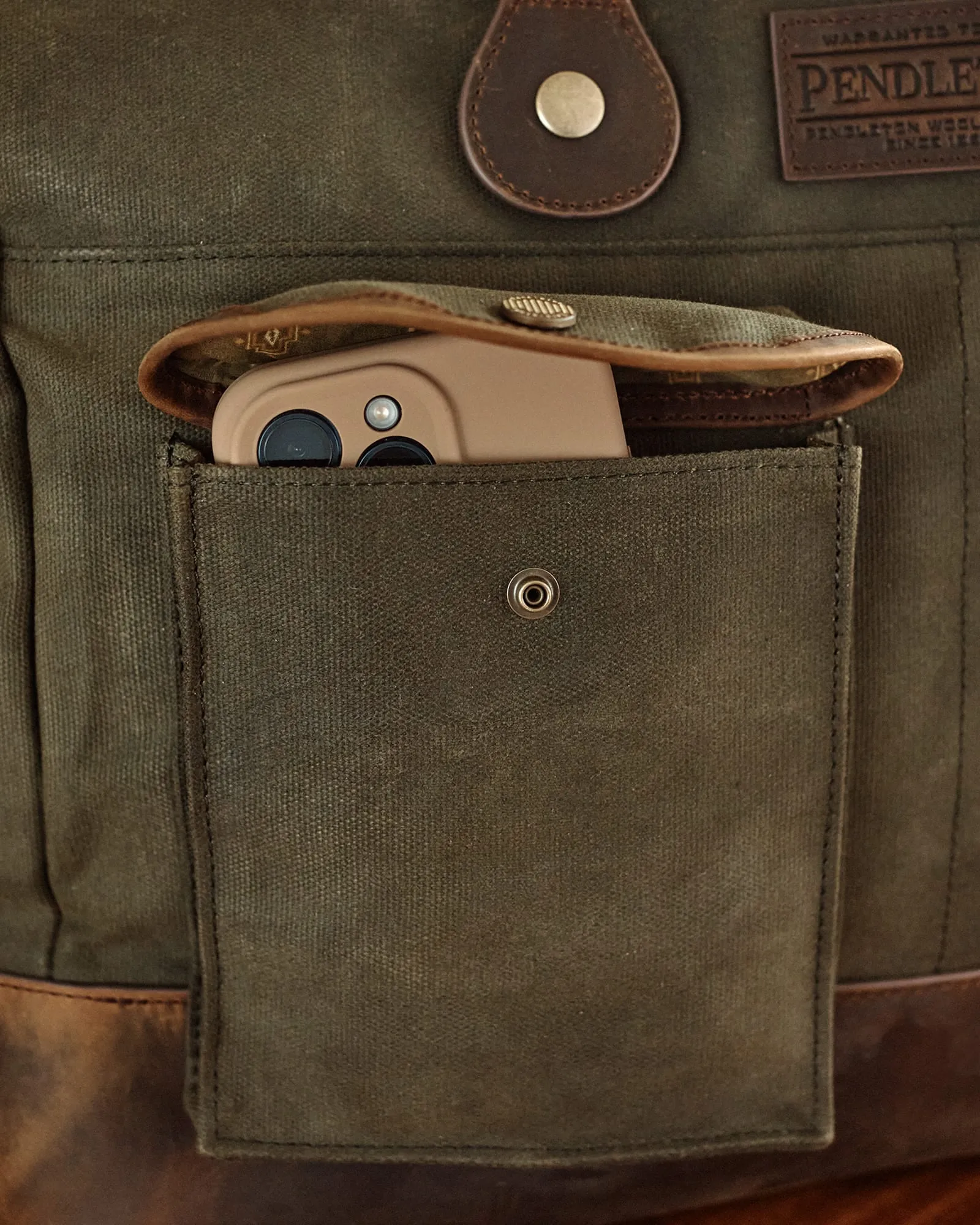 Pendleton Odysesy Waxed Canvas Messenger Bag sold by Old Souls NY product image thumbnail 5