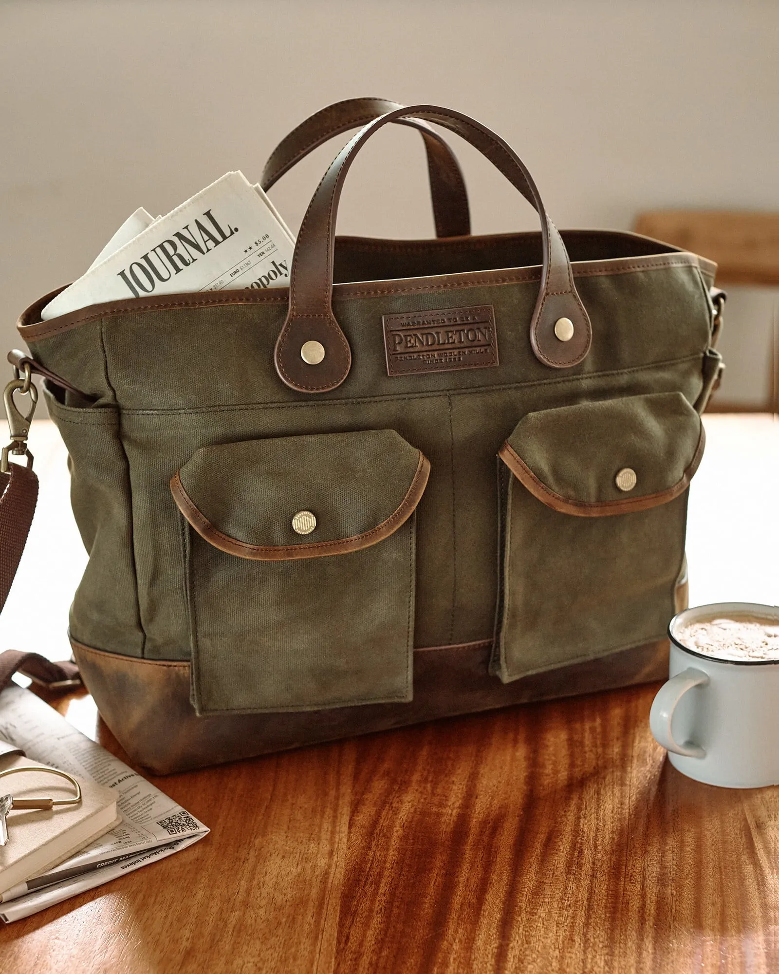 Pendleton Odysesy Waxed Canvas Messenger Bag sold by Old Souls NY product image thumbnail 2