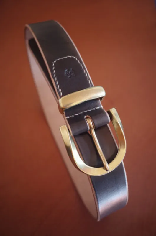 Sumi Black Painted Belt made by Wild Frontier Goods