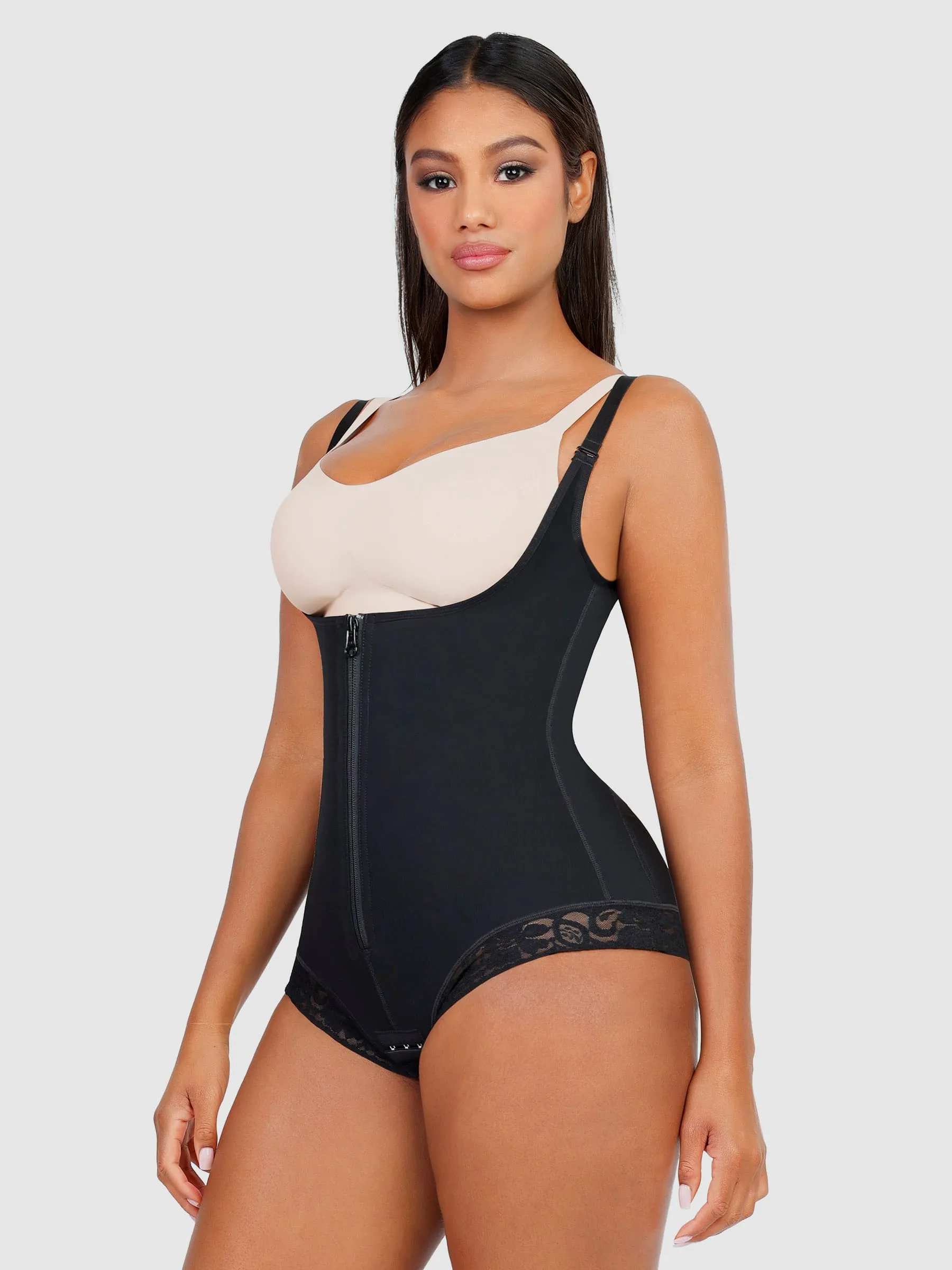 Feelingirl Adjustable U-Plunge Front Zipper Shapewear sold by FeelinGirl product image thumbnail 3