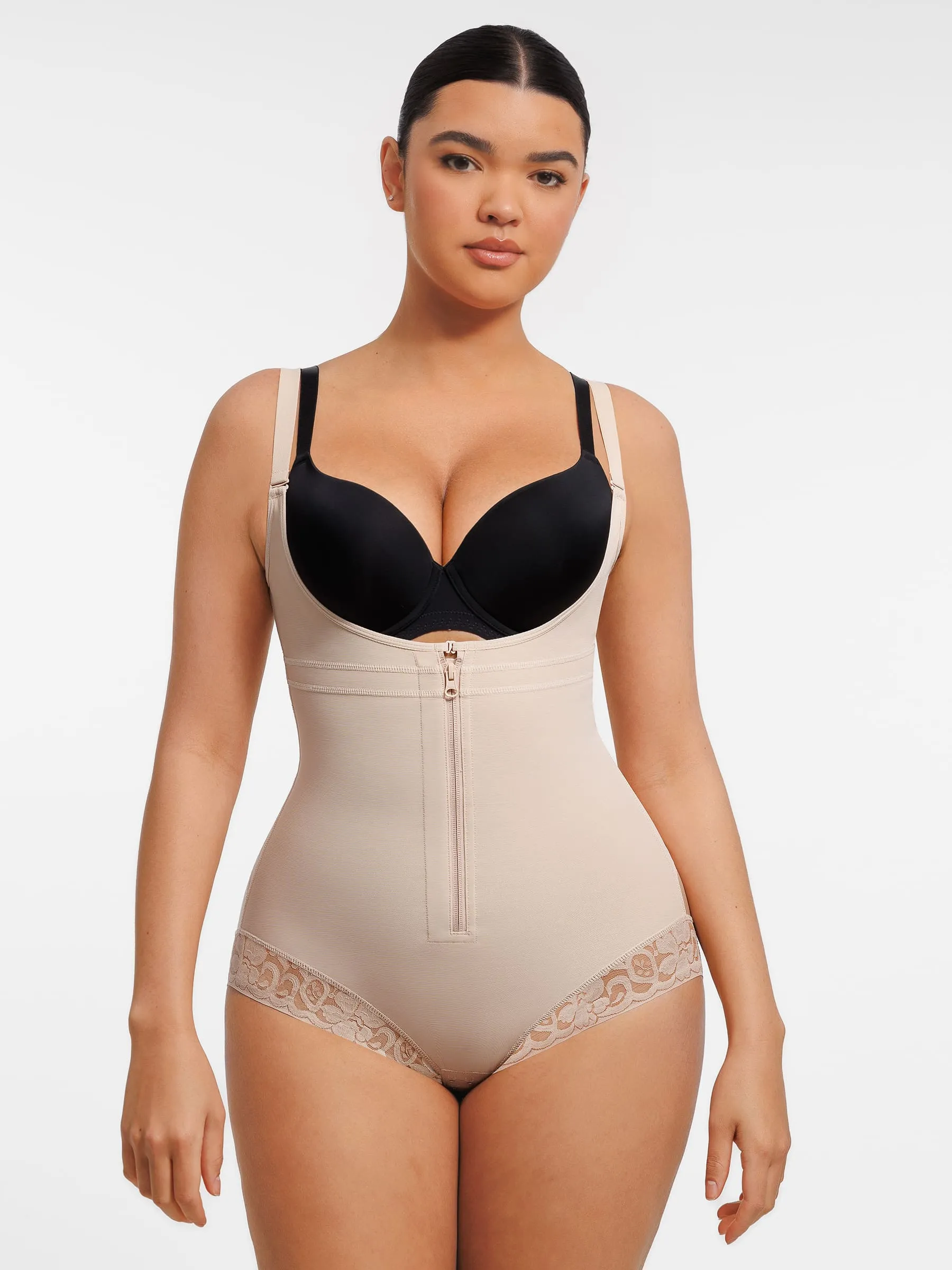 Adjustable U-Plunge Front Zipper Shapewear sold by FeelinGirl product image thumbnail 2
