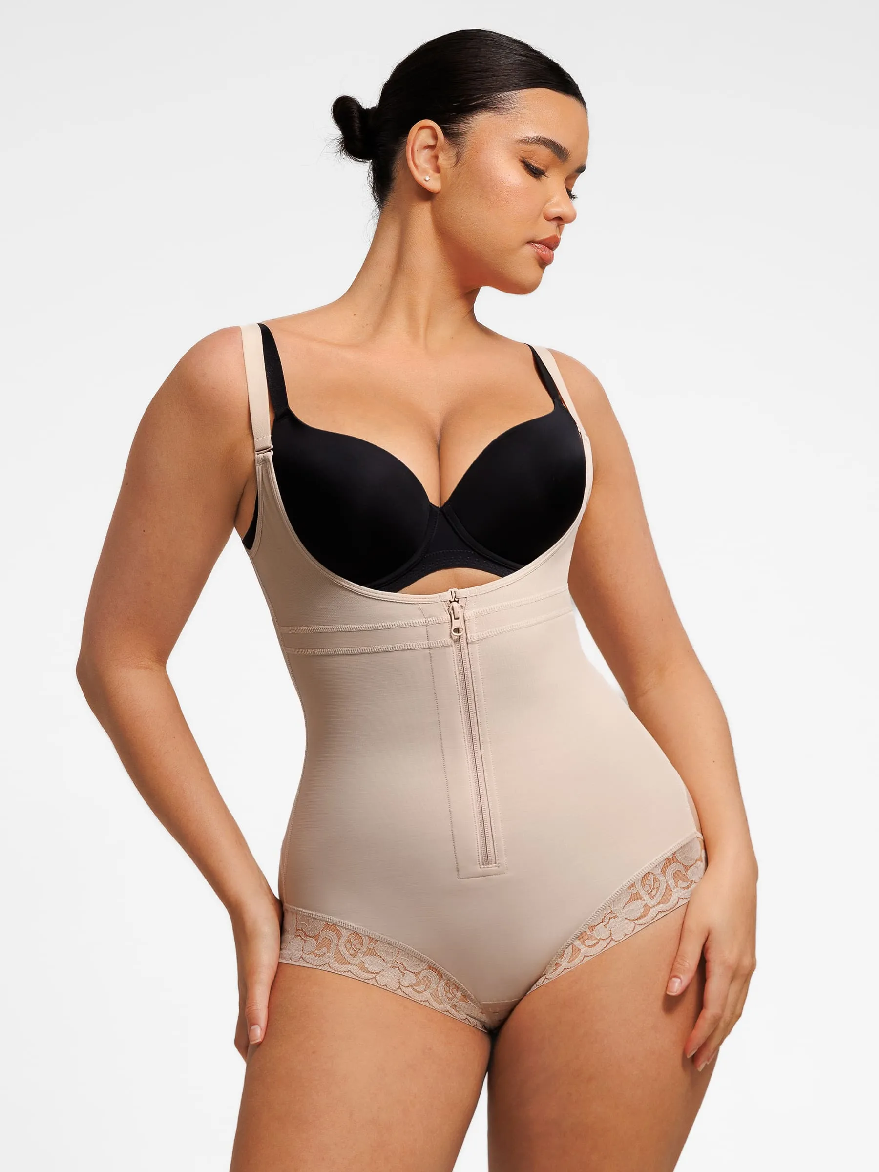 Adjustable U-Plunge Front Zipper Shapewear sold by FeelinGirl product image thumbnail 4