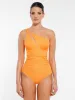 Feelingirl One-Shoulder Hollow-Out Tummy Control Swimsuit sold by FeelinGirl