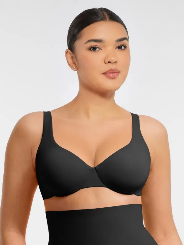 Feelingirl Adjustable Deep V-Neck Underwire Bra sold by FeelinGirl