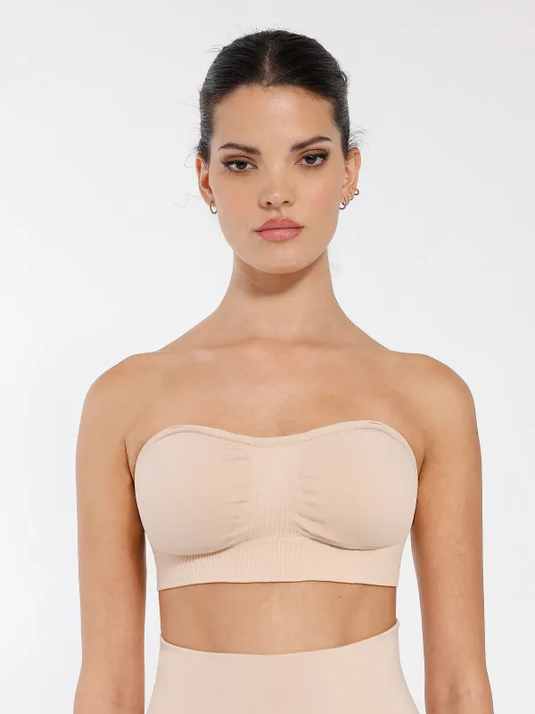 Feelingirl Seamless Anti-Slip Bandeau Bra sold by FeelinGirl