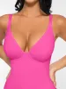 Feelingirl V Neck Adjustable Straps Tummy Control  Bodysuit sold by FeelinGirl