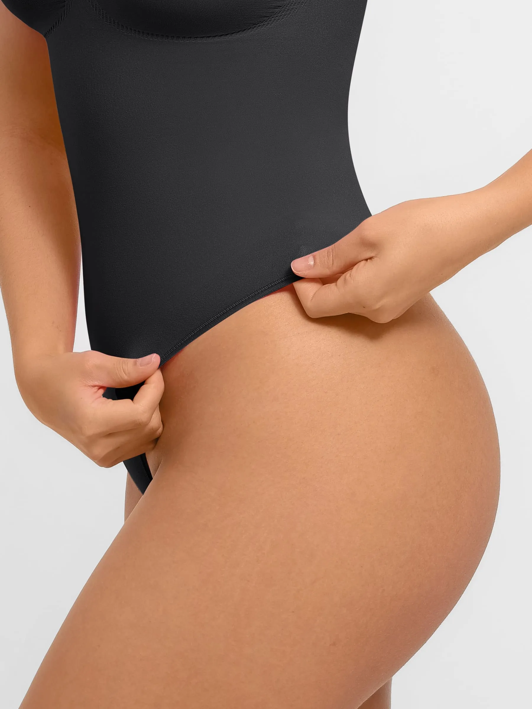 Feelingirl Tummy Control Seamless Wide Strap Bodysuit sold by FeelinGirl product image thumbnail 5