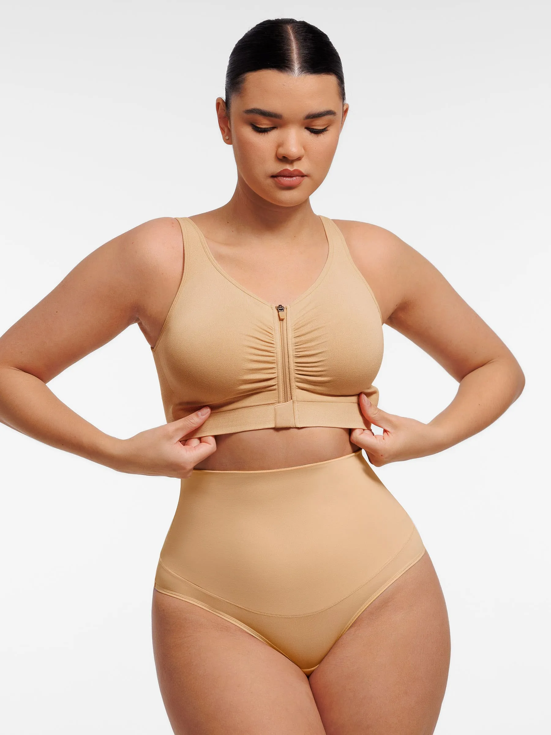 Feelingirl Seamless Front-Opening Zipper Bra sold by FeelinGirl product image thumbnail 3