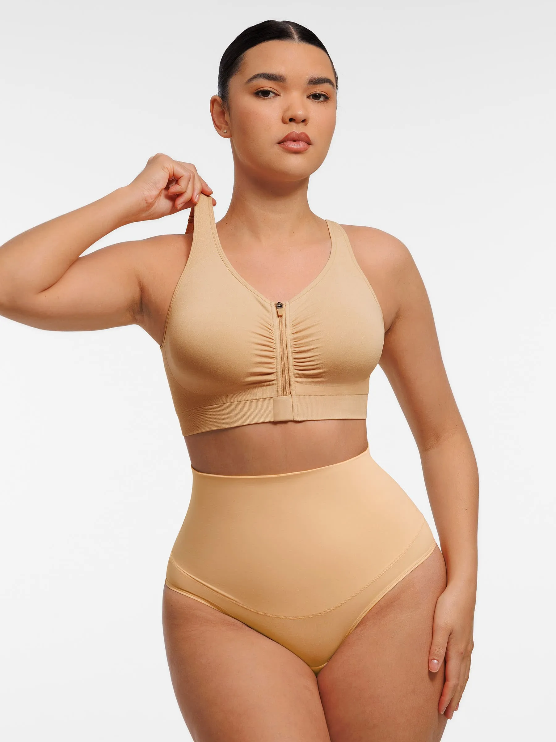 Feelingirl Seamless Front-Opening Zipper Bra sold by FeelinGirl product image thumbnail 2
