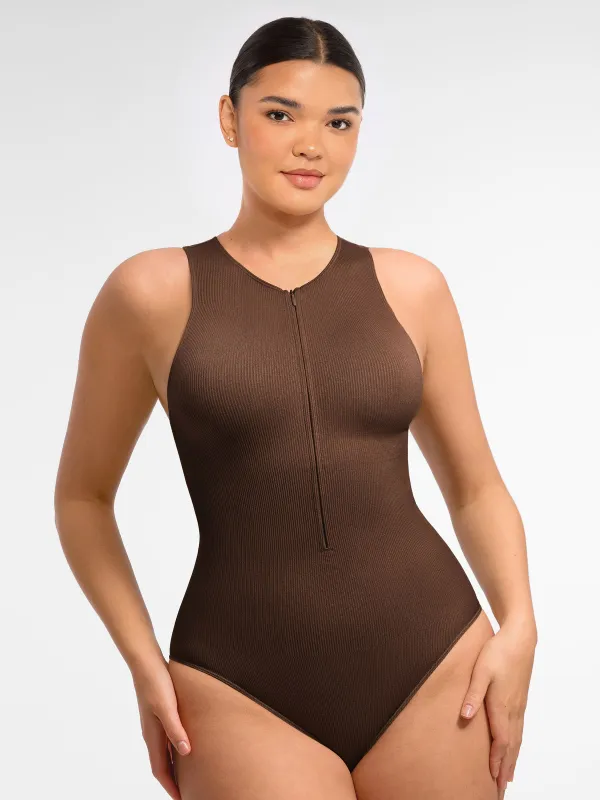 Feelingirl Seamless Tummy Control Invisible Zipper Shaping Bodysuit sold by FeelinGirl