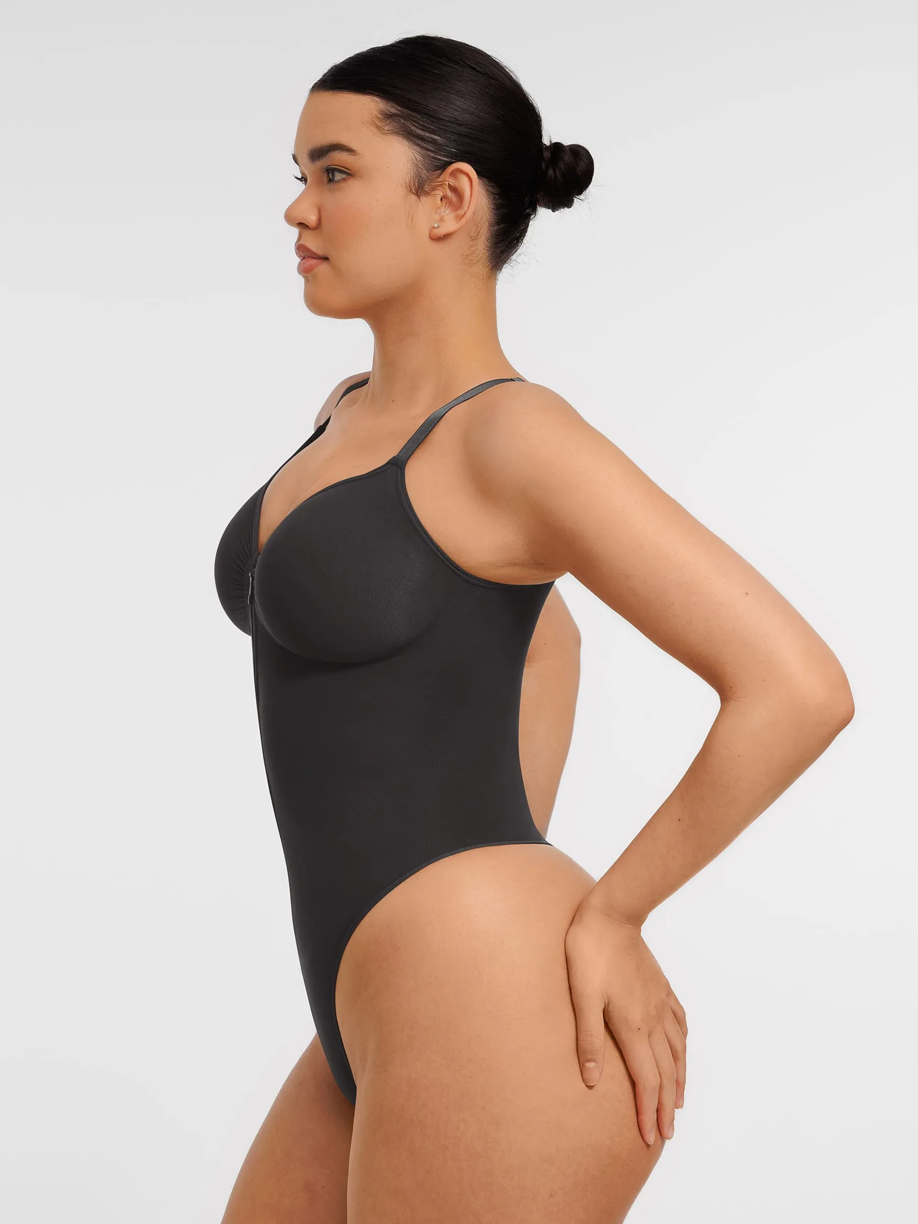Feelingirl Tummy Control Seamless Zipper Shaping Bodysuit sold by FeelinGirl product image thumbnail 5