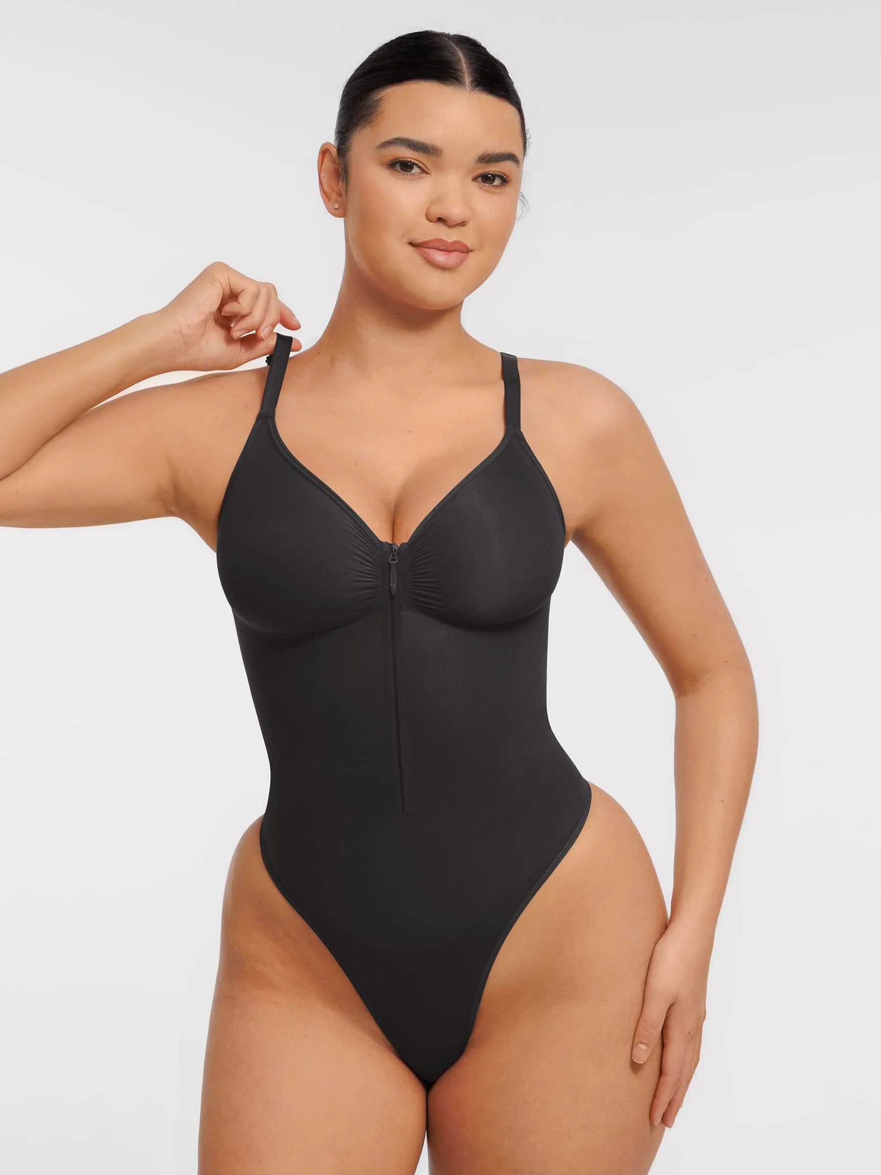 Feelingirl Tummy Control Seamless Zipper Shaping Bodysuit sold by FeelinGirl product image thumbnail 2