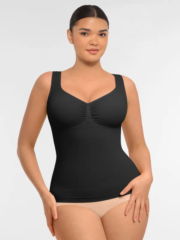 Feelingirl Bust Support Waist and Abdomen Control Shape  Wide Straps Tank Top sold by FeelinGirl