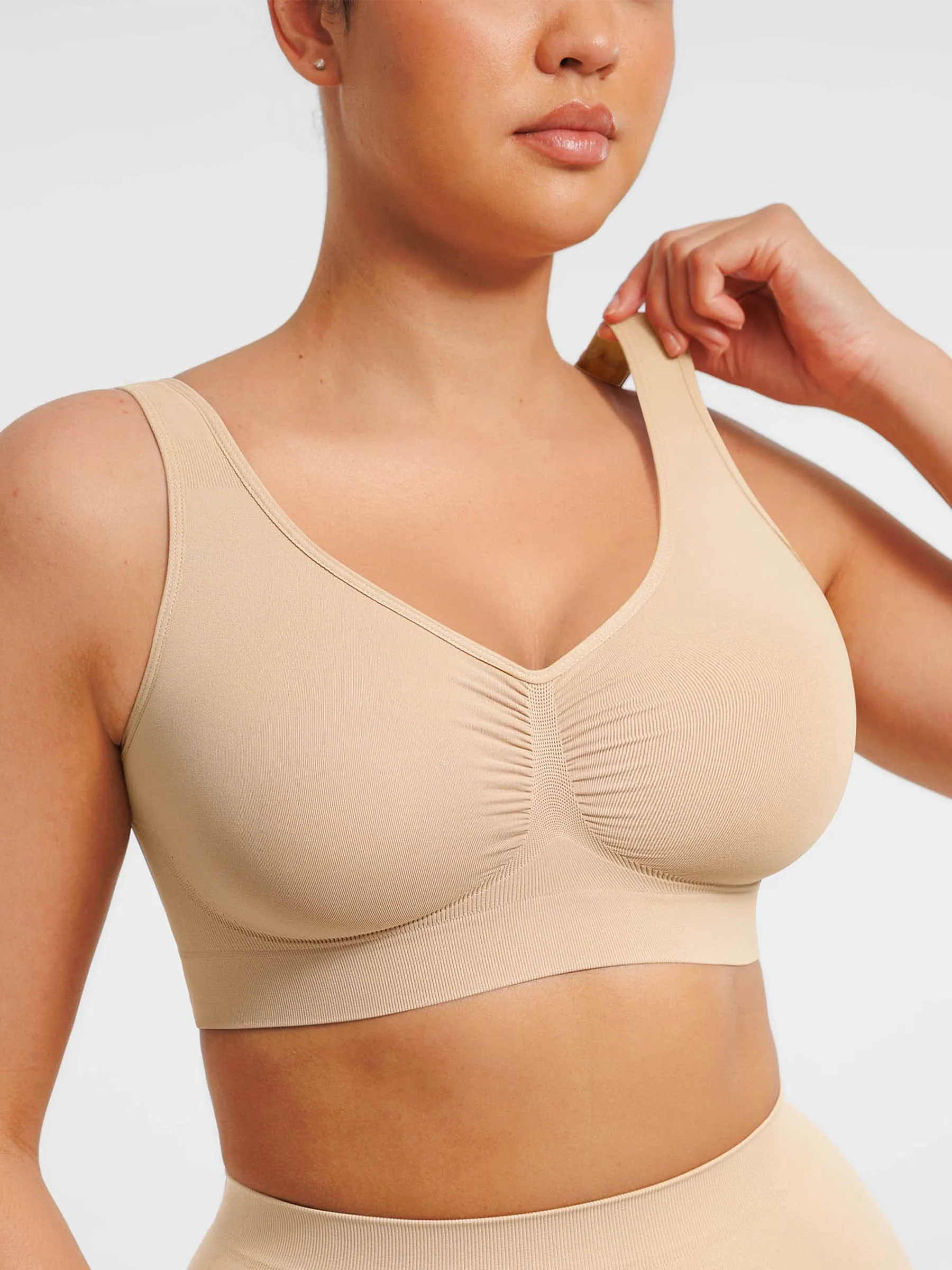Feelingirl Seamless Wide Straps Everyday Bra sold by FeelinGirl product image thumbnail 4