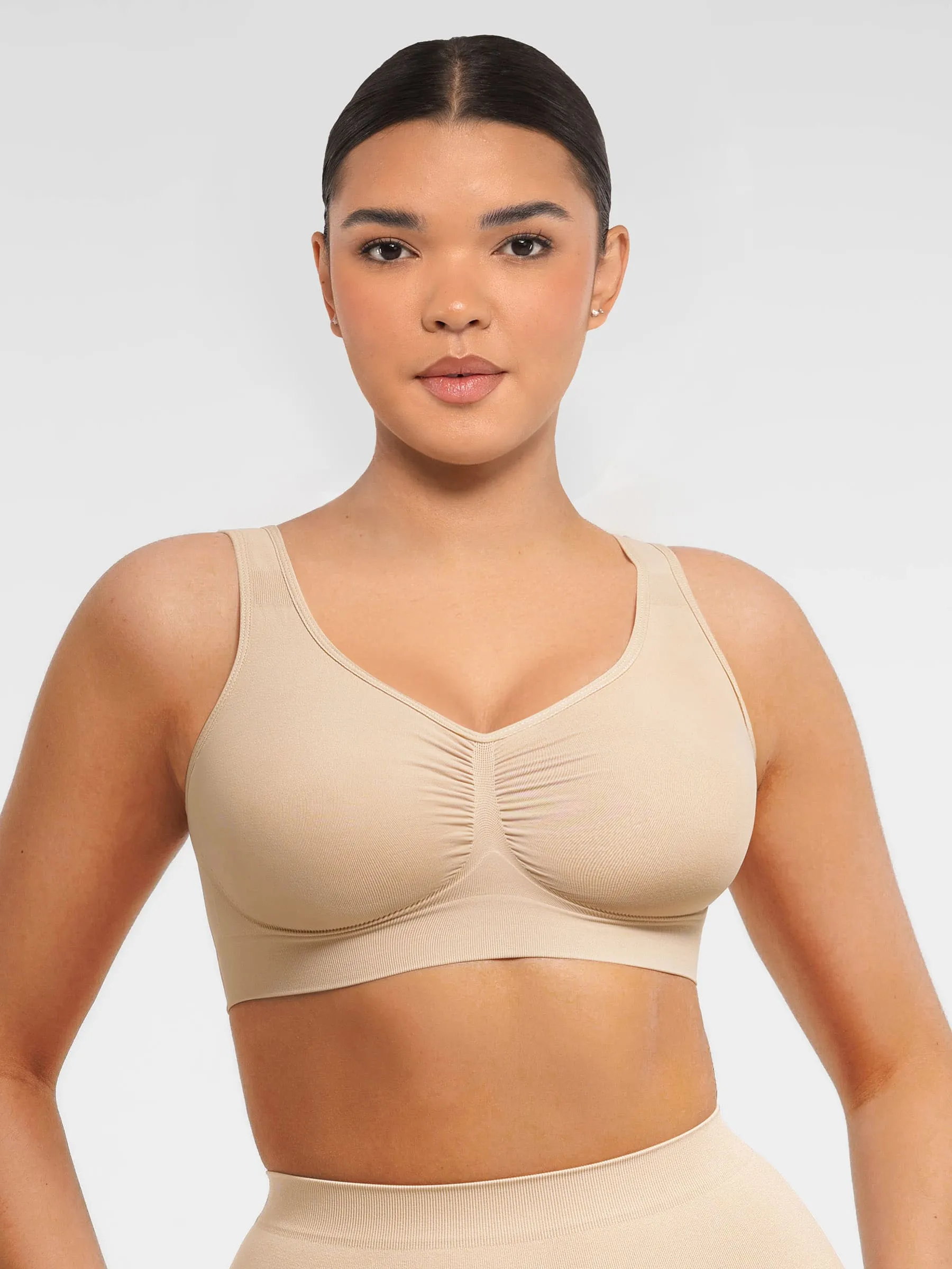 Feelingirl Seamless Wide Straps Everyday Bra sold by FeelinGirl product image thumbnail 2