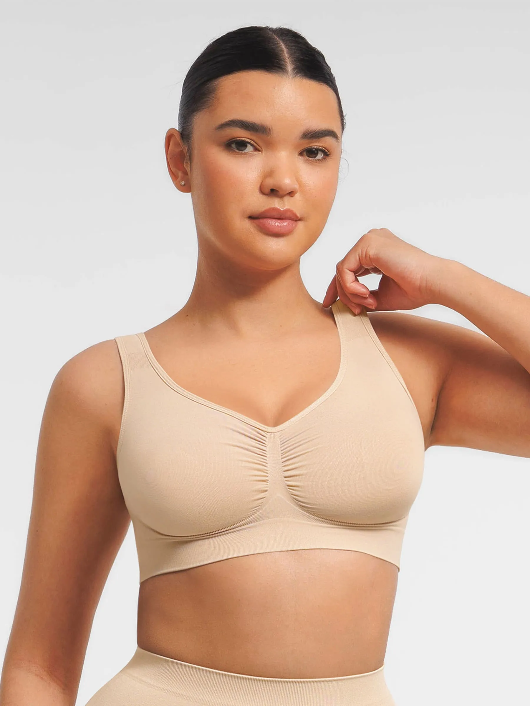 Feelingirl Seamless Wide Straps Everyday Bra sold by FeelinGirl product image thumbnail 3