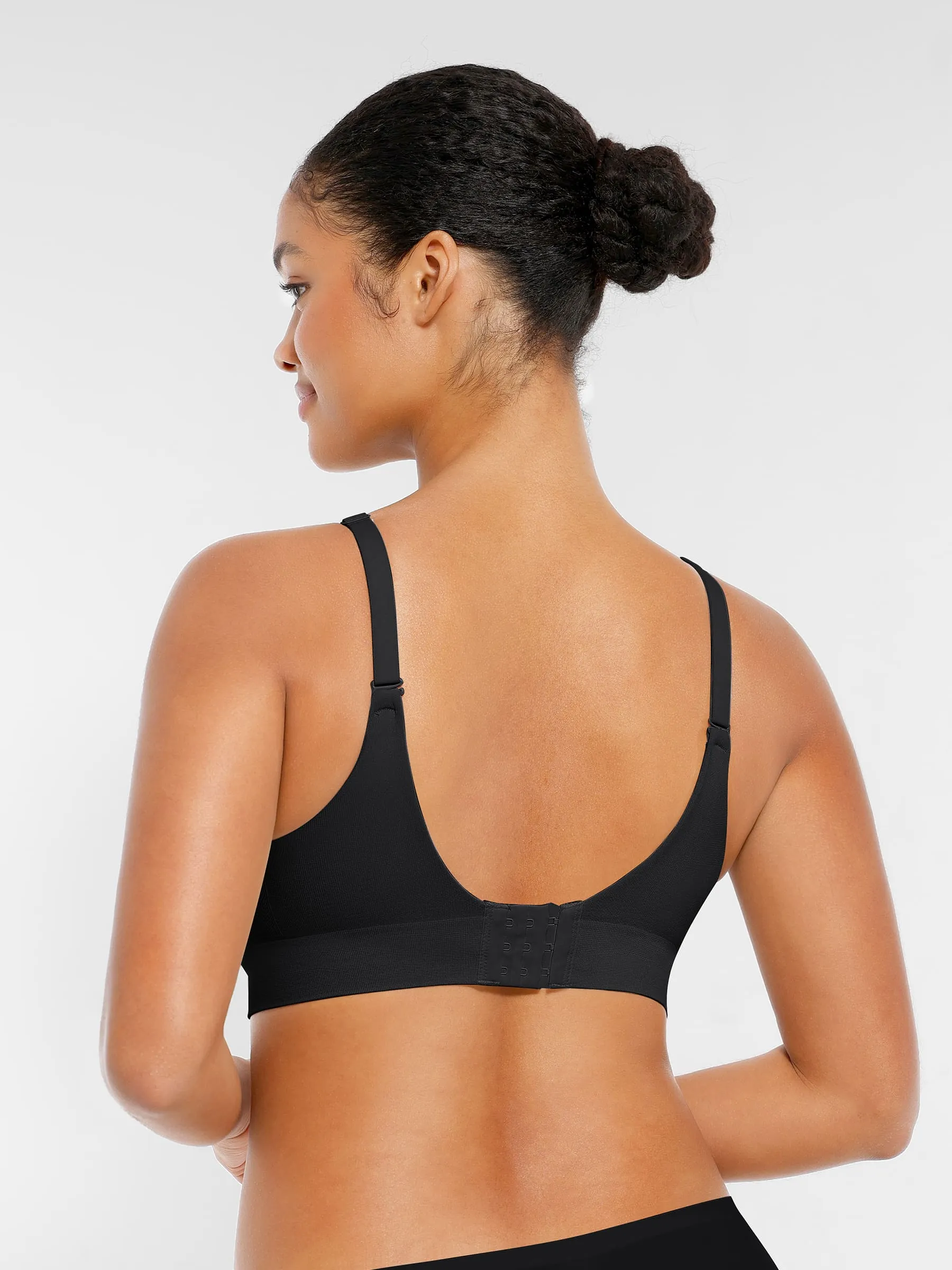 Feelingirl Wireless Seamless Push-Up V-neck Bra sold by FeelinGirl product image thumbnail 4