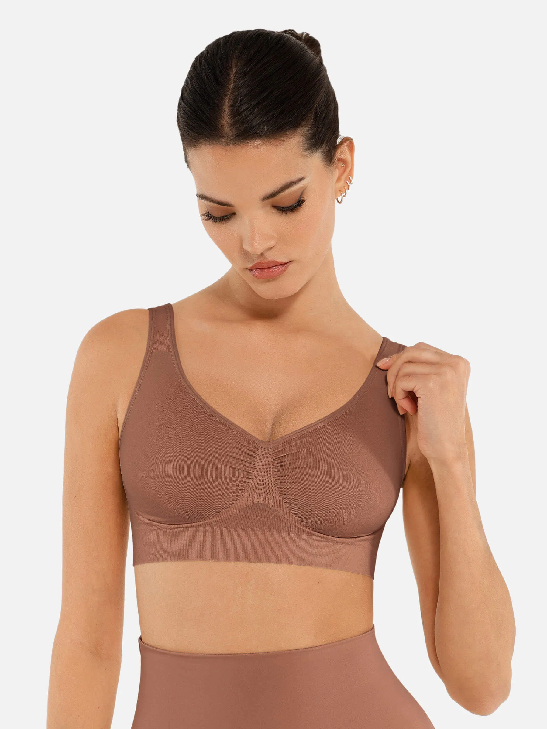 Feelingirl No Underwire Wide Straps Everyday Bra sold by FeelinGirl product image thumbnail 5